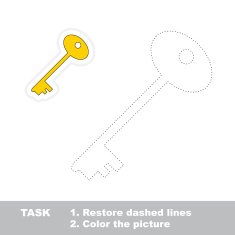 Cartoon key to be traced