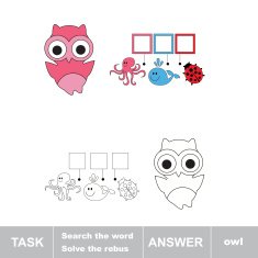 Solve the rebus Find hidden word OWL N2