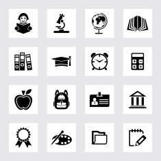 Education & School Icon set N12