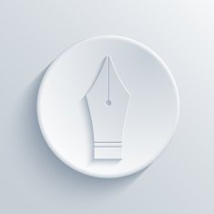 Vector modern light circle icon with shadow N4
