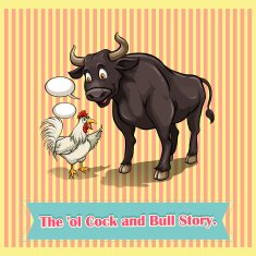 Cock and bull talking