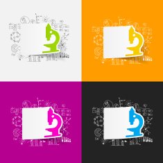 Drawing business formulas microscope N6