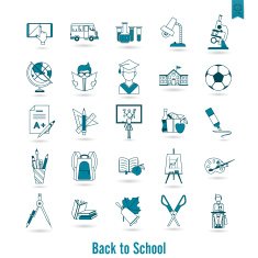 school and education icons N193