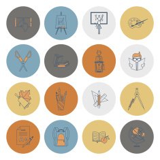 school and education icons N198