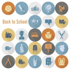 school and education icons N199