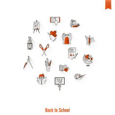 school and education icons N201