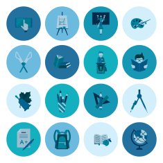 school and education icons N205