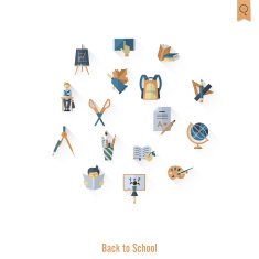 school and education icons N209