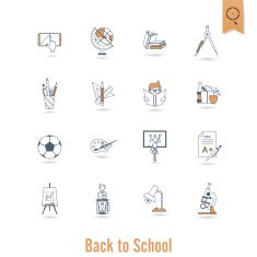 school and education icons N211
