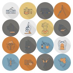 school and education icons N212
