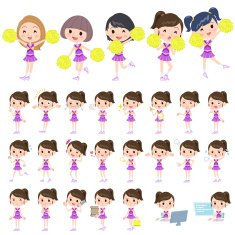purple Cheerleader