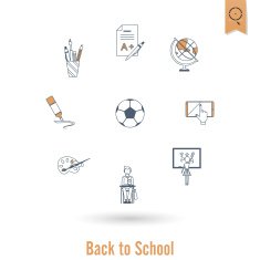 school and education icons N222