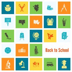 school and education icons N228