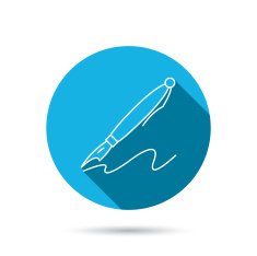 Pen icon Writing tool sign N3