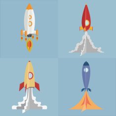 Start up rockets set