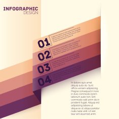 Paper options template vector illustration