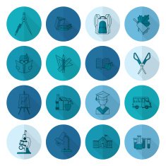 school and education icons N229