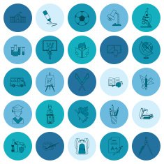 school and education icons N245