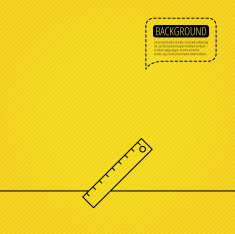 Ruler icon Straightedge sign N5