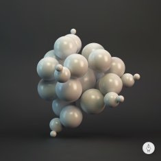 3d abstract spheres Vector illustration