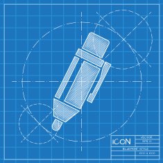 Vector blueprint icon