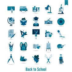 school and education icons N254