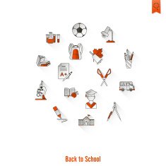 school and education icons N264