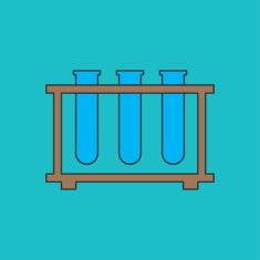 icon of laboratory tubes N6