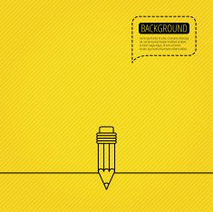 Pencil icon Drawing tool sign N10