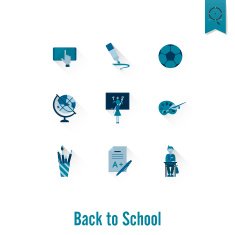 school and education icons N272