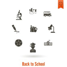 school and education icons N273