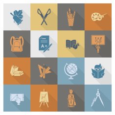 school and education icons N274