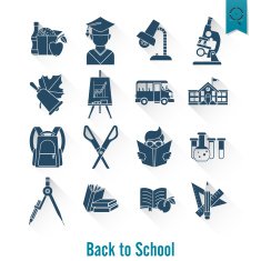 school and education icons N281