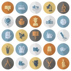 school and education icons N290