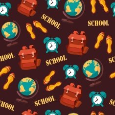 School seamless pattern N12