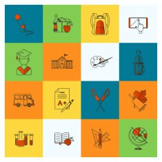 school and education icons N293
