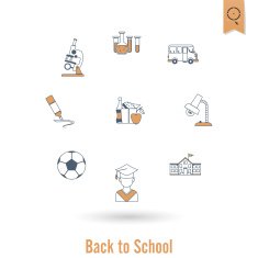 school and education icons N298