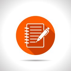 Notebook with pen icon N8