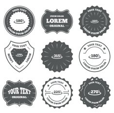 Angle degrees icons Geometry math signs N20