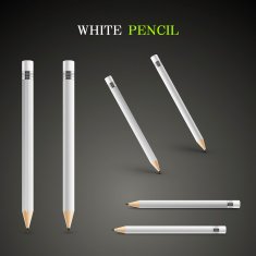 elegant white pencils set N2