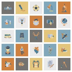 school and education icons N310
