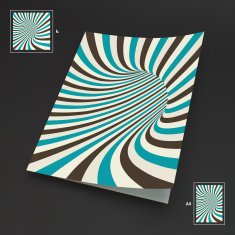 A4 Business Blank Abstract Striped Background Optical Art N2