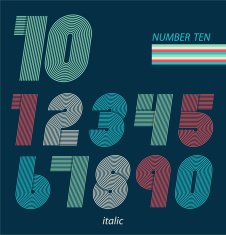 Retro fun numbers