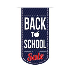 Back to school sale banner design