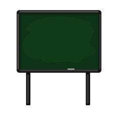 clean green blackboard
