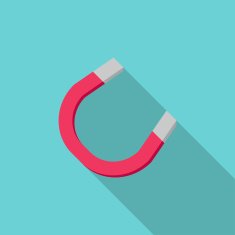 Magnet with long shadow