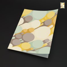 A4 Business Blank Abstract 3d Background With Cylinders