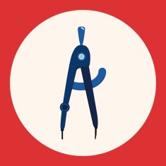 Stationery compasses theme elements N5