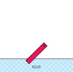 Ruler icon Straightedge sign N7