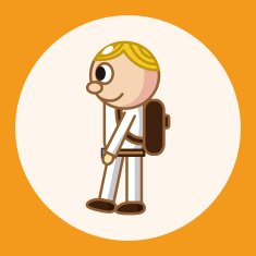 student cartoon theme elements vector eps N15